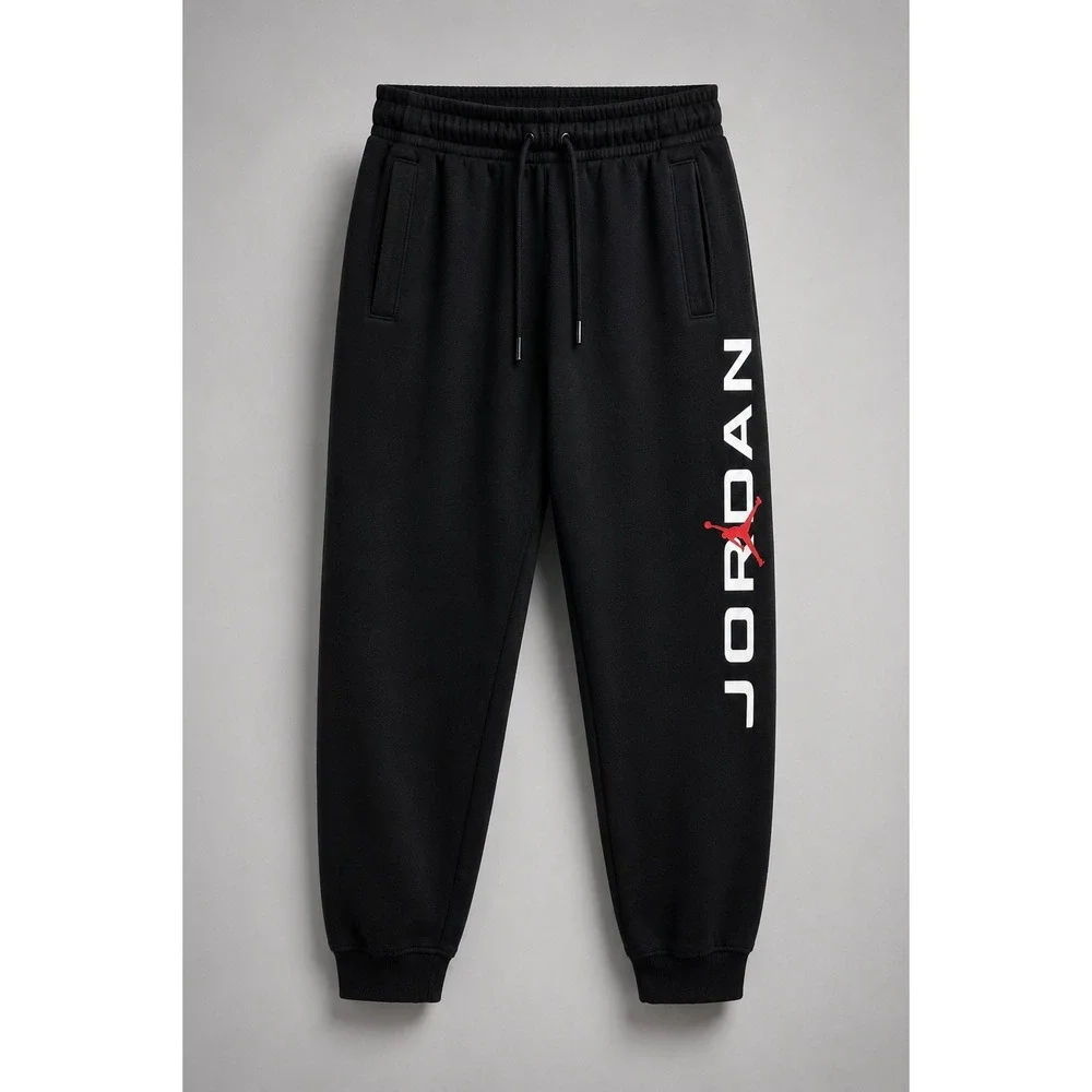 Jordan Fleece Joggers Men S Black Jumpman Graphic Sweatpants Athletic Gym Sports